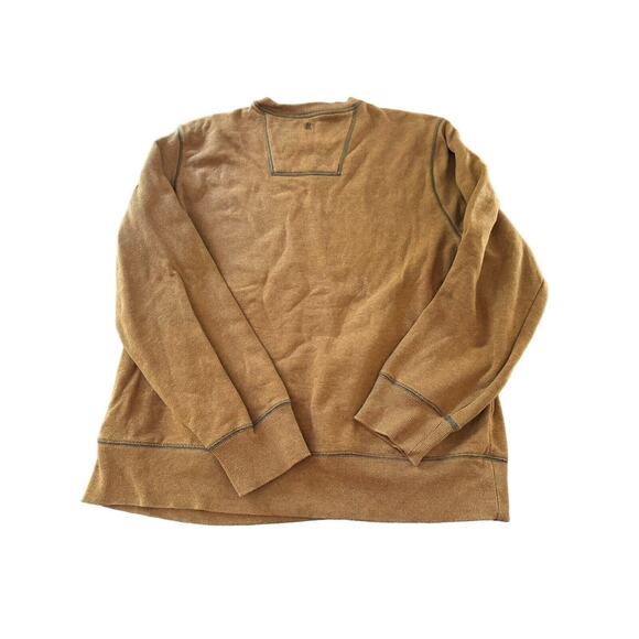 GH Bass Sweater Men's XL Rust Brown Pullover Long Sleeve Crew Neck Winter Fall - Picture 3 of 8